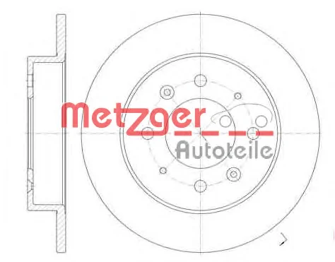 6874.00 METZGER Тормозной диск (фото 1)