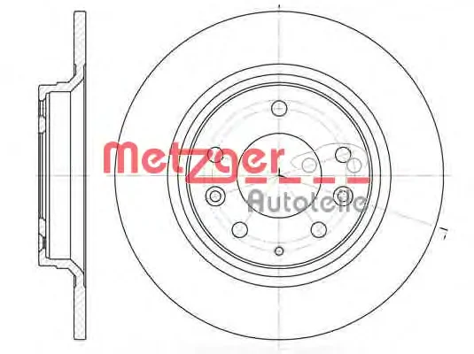 6881.00 METZGER Тормозной диск (фото 1)