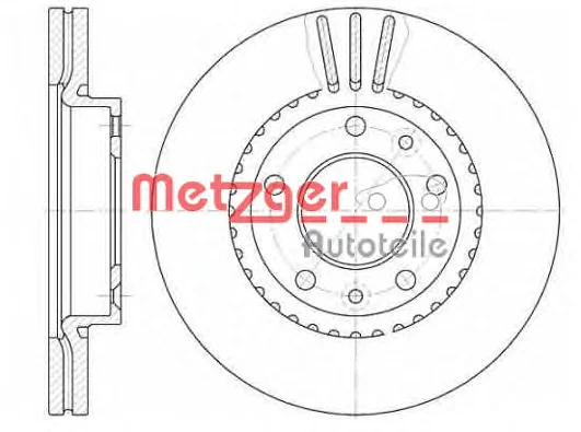 6888.10 METZGER Тормозной диск (фото 1)