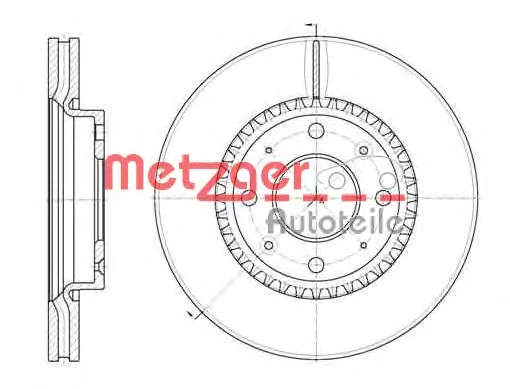 6889.10 METZGER Тормозной диск (фото 1)