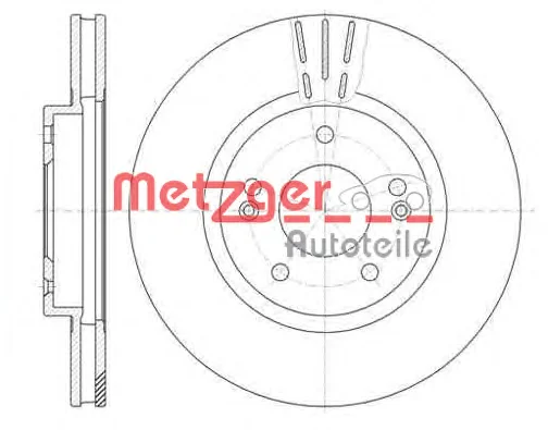 6897.10 METZGER Тормозной диск (фото 1)