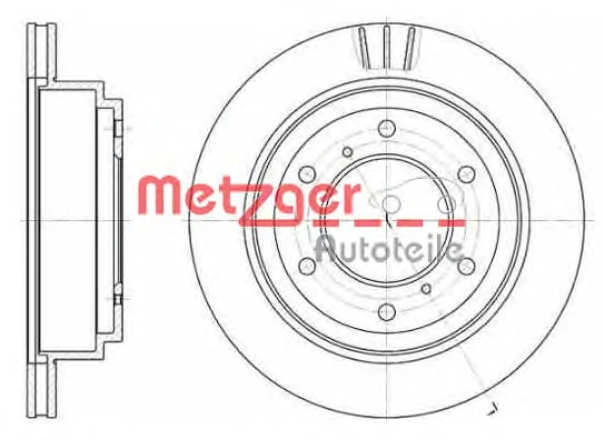 6955.10 METZGER Тормозной диск (фото 1)