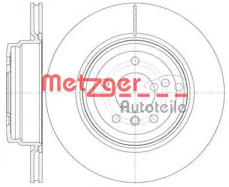 6976.10 METZGER Тормозной диск (фото 1)