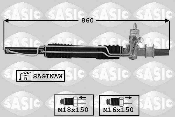 7006074 SASIC Рулевой механизм (фото 1)