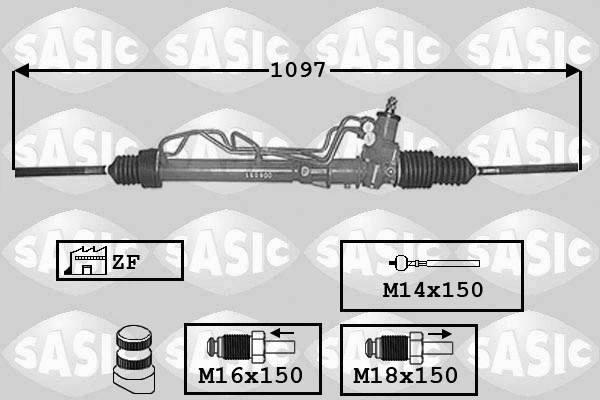 7006103 SASIC Рулевой механизм (фото 1)