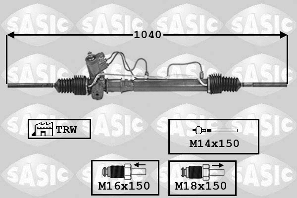 7006104 SASIC Рулевой механизм (фото 1)
