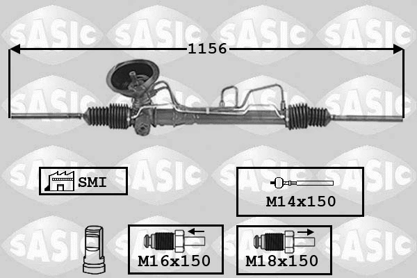 7006107 SASIC Рулевой механизм (фото 1)