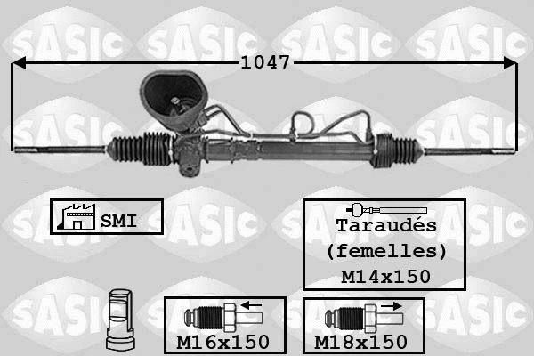 7006118 SASIC Рулевой механизм (фото 1)
