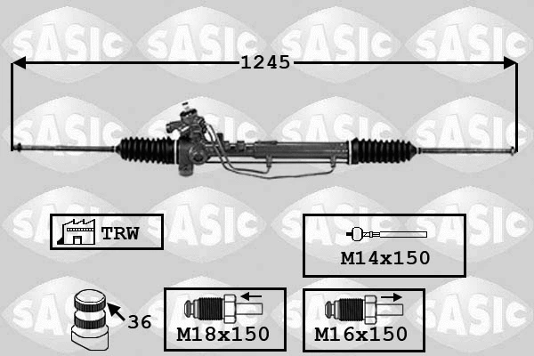 7006137 SASIC Рулевой механизм (фото 1)