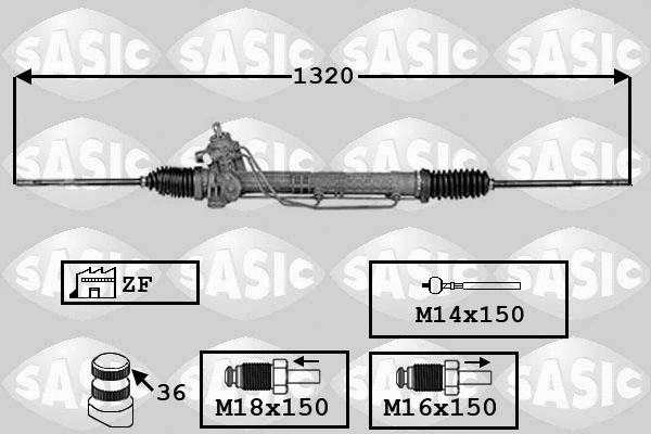 7006143 SASIC Рулевой механизм (фото 1)