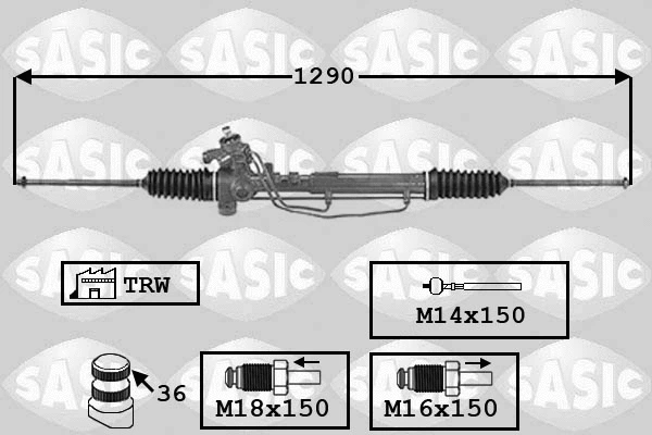 7006150 SASIC Рулевой механизм (фото 1)
