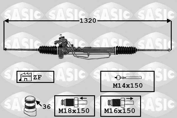 7006152 SASIC Рулевой механизм (фото 1)