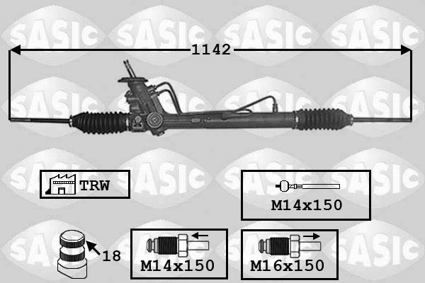 7006153 SASIC Рулевой механизм (фото 1)