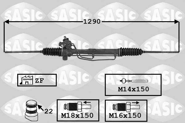 7006154 SASIC Рулевой механизм (фото 1)