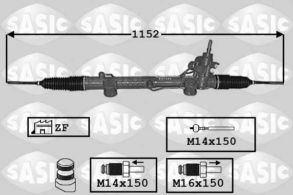 7006160 SASIC Рулевой механизм (фото 1)
