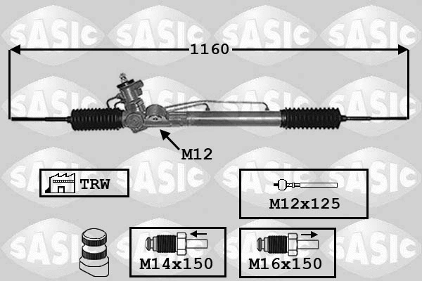 7006163 SASIC Рулевой механизм (фото 1)