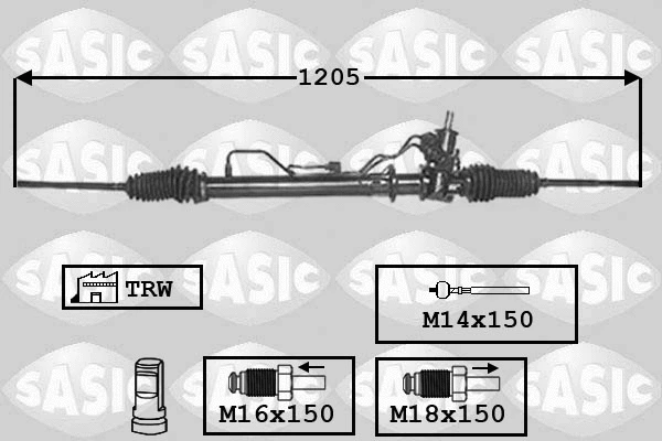7174015 SASIC Рулевой механизм (фото 1)