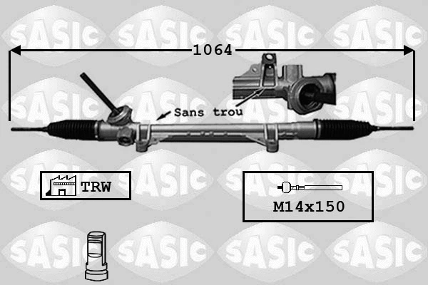 7174019 SASIC Рулевой механизм (фото 1)