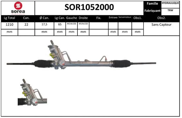 SOR1052000 EAI Рулевой механизм (фото 1)