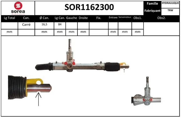 SOR1162300 EAI Рулевой механизм (фото 1)