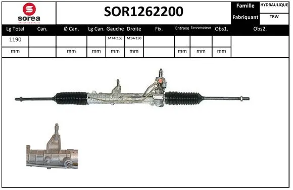 SOR1262200 EAI Рулевой механизм (фото 1)