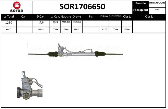 SOR1706650 EAI Рулевой механизм (фото 1)