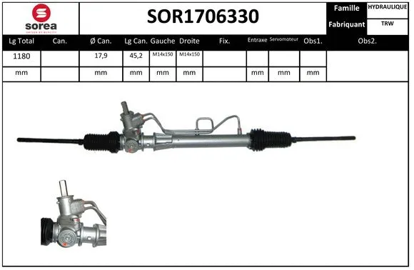 SOR1706330 SNRA Рулевой механизм (фото 1)