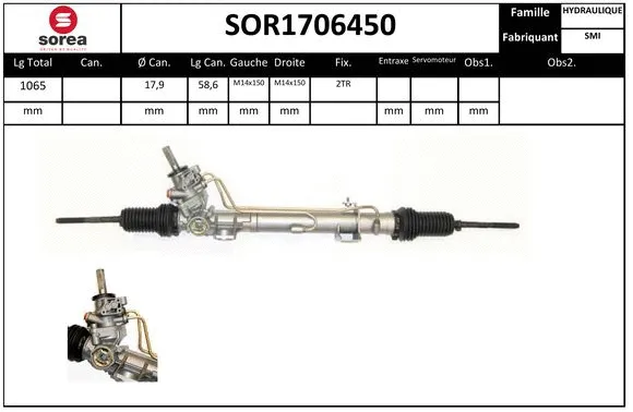 SOR1706450 SNRA Рулевой механизм (фото 1)