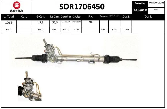 SOR1706450 SERA Рулевой механизм (фото 1)
