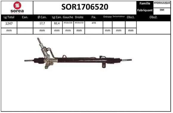 SOR1706520 SERA Рулевой механизм (фото 1)