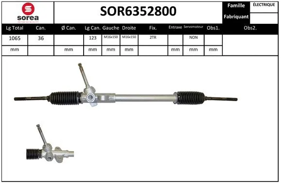 SOR6352800 SERA Рулевой механизм (фото 1)