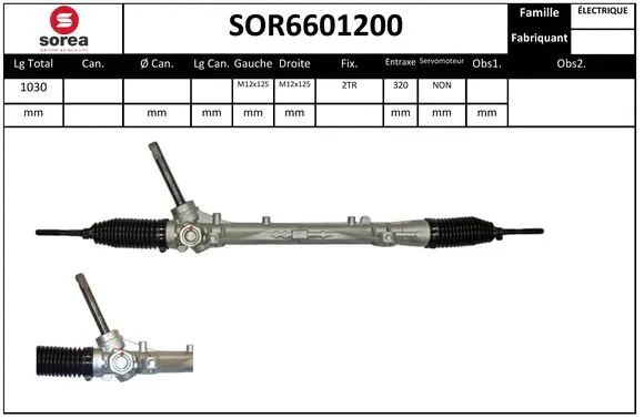 SOR6601200 SERA Рулевой механизм (фото 1)