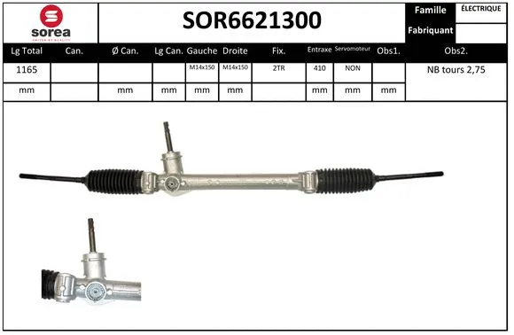 SOR6621300 SERA Рулевой механизм (фото 1)
