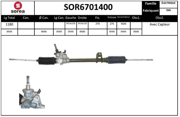 SOR6701400 SERA Рулевой механизм (фото 1)