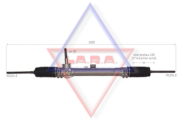 190045 LARA Рулевой механизм (фото 1)