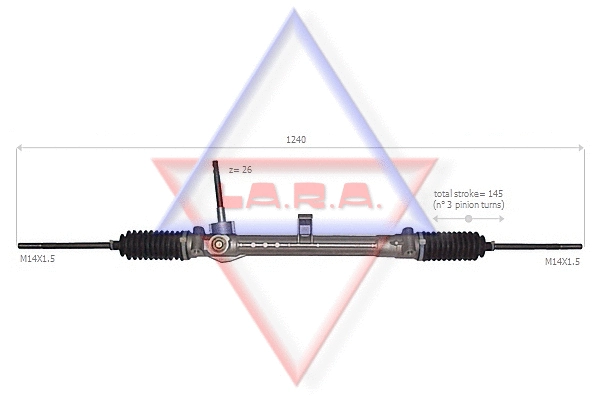 190048 LARA Рулевой механизм (фото 1)