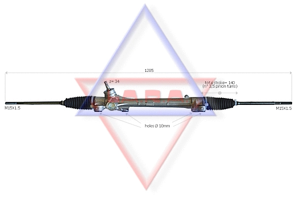370012 LARA Рулевой механизм (фото 1)