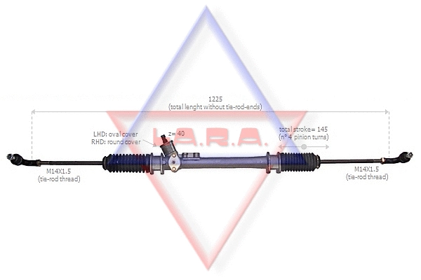 400014 LARA Рулевой механизм (фото 1)