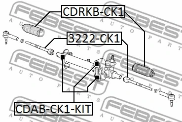 CDAB-CK1-KIT FEBEST Подвеска, рулевое управление (фото 2)