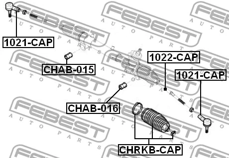 CHAB-016 FEBEST Подвеска, рулевое управление (фото 2)