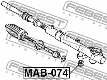 MAB-074 FEBEST Подвеска, рулевое управление (фото 2)