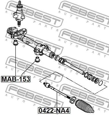 MAB-153 FEBEST Подвеска, рулевое управление (фото 2)