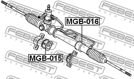 MGB-016 FEBEST Подвеска, рулевое управление (фото 2)