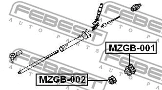 MZGB-002 FEBEST Подвеска, рулевое управление (фото 2)