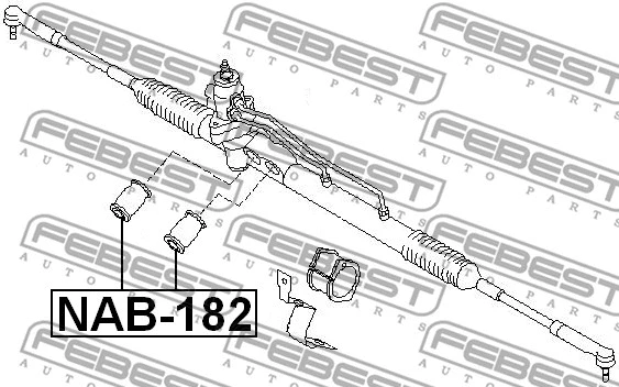 NAB-182 FEBEST Подвеска, рулевое управление (фото 2)