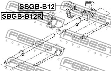 SBGB-B12R FEBEST Подвеска, рулевое управление (фото 2)