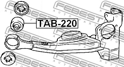 TAB-220 FEBEST Подвеска, рулевое управление (фото 2)