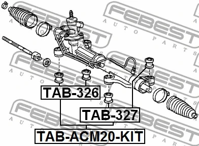 TAB-ACM20-KIT FEBEST Подвеска, рулевое управление (фото 2)