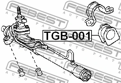 TGB-001 FEBEST Подвеска, рулевое управление (фото 2)