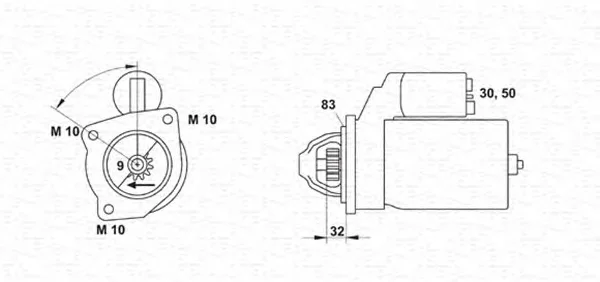 063222138010 MAGNETI MARELLI Стартер (фото 1)